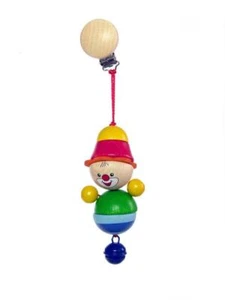 Holzspielzeug Clipfigur Clown Felix BxLxH 60x45x210mm NEU Figur Clip Befestigung - Bild 1 von 1