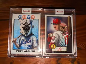 Topps Project70 Pete Alonso & Shohei Ohtani by Alex Pardee - Picture 1 of 1