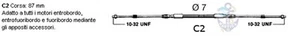 CAVO TELECOMANDO ULTRAFLEX C2 8FT(2,44mt)UNIVERSALE ENTROBORDO/FUORIBORDO - Foto 1 di 1
