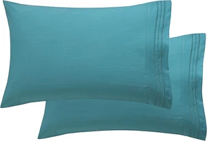 Luxury 2-Piece Ultra-Soft Pillowcase Set 1500 Thread Count Hotel Quality Bedding - Picture 1 of 6
