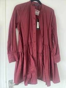 Innocence Purple Burgundy Dress Mini Long Sleeve With Tags - Picture 1 of 5
