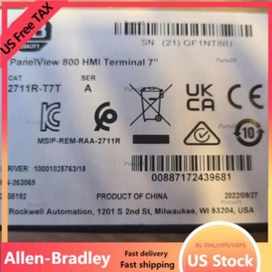 Factory Sealed AB 2711R-T7T PANELVIEW 800 7-INCH HMI TERMINAL US Free Tax - Bild 1 von 6