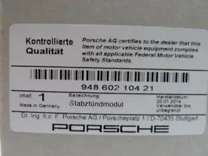 5x Original Porsche 955 Cayenne V8 4.5L Zündspule Packung 94860210421 - Bild 1 von 4