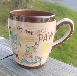 Taza de café vintage algo más café pata humor folclórico country - Imagen 1 de 6