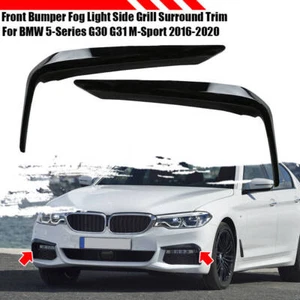 1Pair For BMW 5er G30 G31 M-Sport 16-20 Front Bumper Fog Light Cover Trim AN - Picture 1 of 9