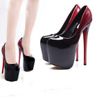 Gradient Drag Queen Men's High Heels Platform Crossdresser Stiletto Red Shoes