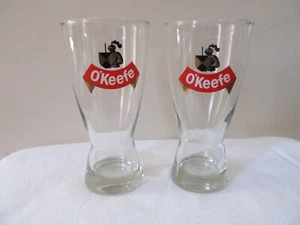 2 VINTAGE O'Keefe Beer Glasses - Picture 1 of 2