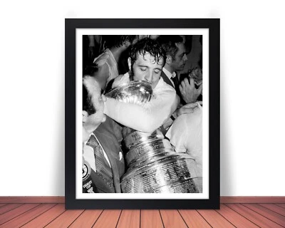 Framed PHIL ESPOSITO Photo Picture 1970 CUP BOSTON BRUINS Hockey 8x10 11x14 (W1) - Image 1 of 4