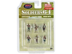"Soldiers 64" 6 piece Diecast Set Military Figures Limited Edition to 4800 piece - Picture 1 of 1
