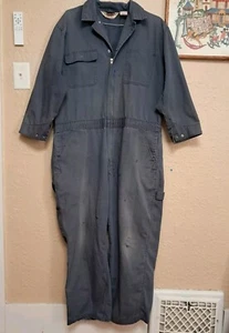 Vintage Big Mac Work Wear Overalls Navy Blue Grunge 46 28 Halloween - Picture 1 of 11