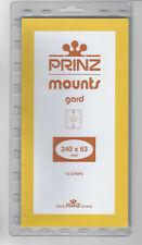 Scott/Prinz Pre-Cut Strips 240mm Long Stamp Mounts 240x63 #939 CLEAR