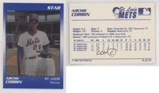 1990 Star St Lucie Mets Archie Corbin #4