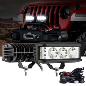 Auxbeam 5 In LED Light Bar-30W Side Shooter Spot Fog Light For Jeep Wrangler UTV - Picture 1 of 12