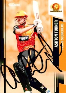 ✺Signed✺ 2022 2023 PERTH SCORCHERS BBL Cricket Card ASHTON TURNER - Bild 1 von 3