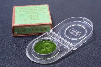 ✅ ZEISS GREEN 382 2X 27MM FILTER GENUINE LENS OR CAMERA SCREW IN W/ KEEPER 28-4 - Image 1 of 2