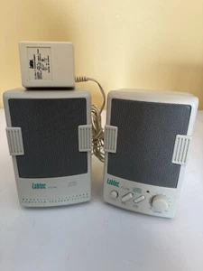 Tested/Working LabTec CS-550 Computer Speakers with DC Adapter - Picture 1 of 2