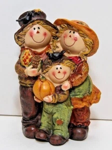 Statuina famiglia antropomorfa FESTIVA decorativa FESTA 5 in zucche decorazione alta - Foto 1 di 2