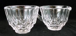 Crema y azucarero abierto Val St Lambert Nicole Giftware - Imagen 1 de 8