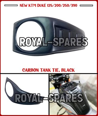 KTM DUKE 125/200/250/390 "CORBATA TANQUE CARBONO, NEGRO" - Envío Express Foto 1 de 4