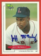 JEFF McNEELY - 1991 Classic/Best #169  Minor League Autographed Card