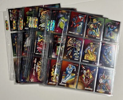 Lot Of 1992 Impel Marvel Universe Base Set Numbered Uncut Promo Sheet Hologram - Imagem 1 de 4