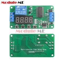 1-10PCS DC 12V Multifunction PLC Self-lock Delay Relay Cycle Timer Module Switch