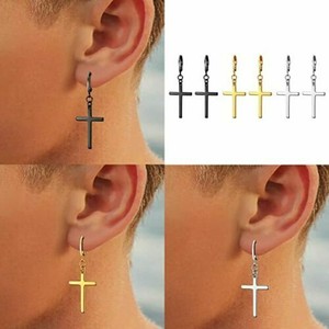 Mens Cross Stud Earrings for sale | eBay