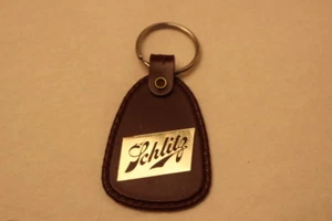 Vintage Brown Schlitz Keyring - Picture 1 of 1