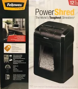 Fellowes Powershred 12C 12-Sheet Cross-Cut Professional Paper Shredder 2023 stoc - Picture 1 of 5