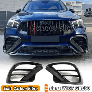 Divisor de aletas delanteras de carbono Canards para Mercedes V167 C167 GLE63 AMG 2020-2024 - Imagen 1 de 12