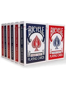 Bicycle Standard Index Playing Cards 12 Pack Red Blue Ideal for Poker Games - Picture 1 of 11