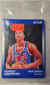 1991 STAR DERRICK COLEMAN 11 KARTEN SET VERSIEGELT - KOSTENLOSER USA-VERSAND - Bild 1 von 2