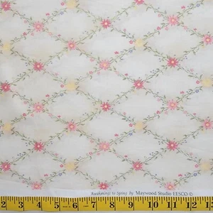 1 1/2 YDS Quilting Fabric EESCO Awakening to Spring by Maywood Floral Fauna OOP - Picture 1 of 1