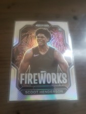 2023-24 Prizm Draft Picks Fireworks Silver #3 Scoot Henderson - G League Ignite