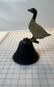 Vintage Cast Iron Duck Bell: No Bell 10" - Picture 1 of 5