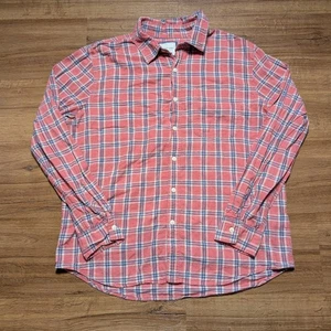 American Eagle camicia di flanella super morbida uomo grande L a quadri con bottoni - Foto 1 di 9