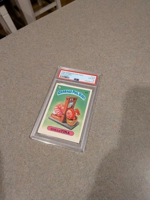 1985 GARBAGE PAIL KIDS STICKERS #37a GUILLO TINA SERIES 1 GPK PSA 6 - Image 1 of 2