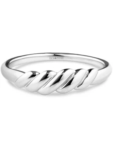 DEVATA Sterling Silver Rope Band Ring RPM1631 - Picture 1 of 5