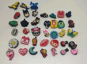 Crocs Charms Lot Of 38 Mixed Styles- Boy/Girl Superhero, Makeup, etc - Picture 1 of 2