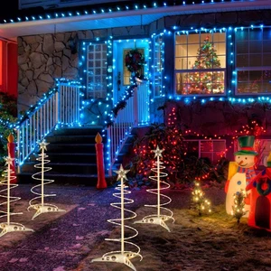 Yescom 2ft LED Spiral Tree Light Outdoor Christmas Decor Warm White 5 pack - Picture 1 of 10