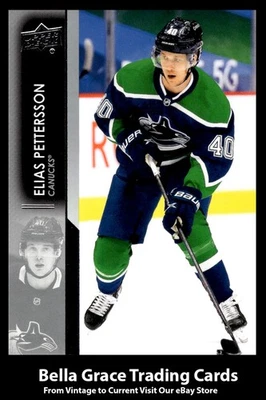 2021-22 Upper Deck Elias Pettersson #179 Vancouver Canucks NHL Hockey - Image 1 of 2