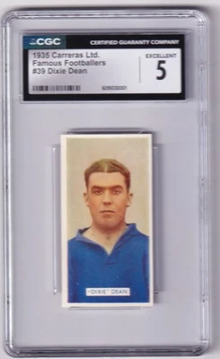 DIXIE DEAN 1935 CARRERAS FUTBOLISTAS FAMOSOS #39 CGC 5 HOF EVERTON Foto 1 de 3