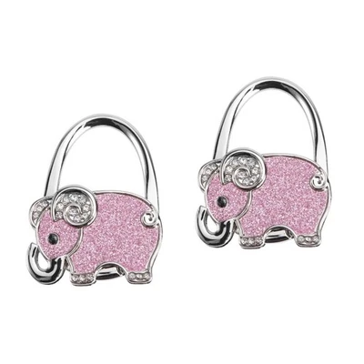  Gancio per borsa da tavolo porta borsette elefante pieghevole 2 pezzi - Immagine 1 di 4