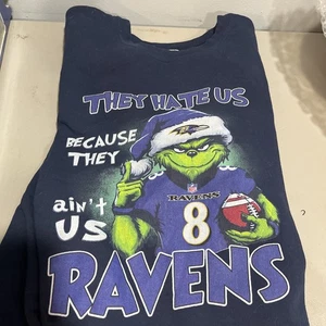 Baltimore Ravens Lamar Jackson #8 NFL SWEATSHIRT Delta Fleece EUC Größe Herren L - Bild 1 von 6