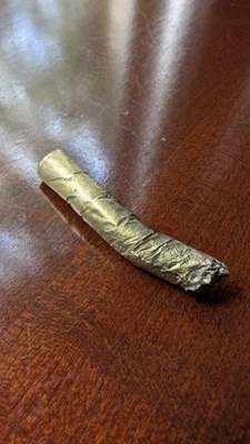 CIGARETTE BUTT cast in solid bronze handmade lost wax cast sculpture surrealism  - Image 1 of 4