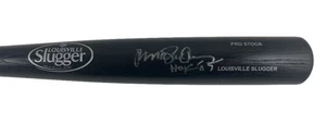 Ryne Sandberg Chicago Cubs Signed Autographed HOF 05 Black Baseball Bat COA JSA - Picture 1 of 2