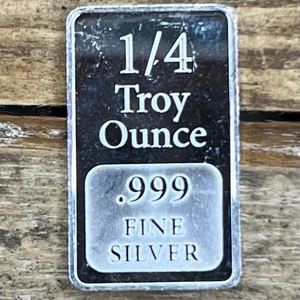 1/4 Troy Ounce .999 USCG United States Commemorative Gallery Silver Bar, 25mm - Picture 1 of 3