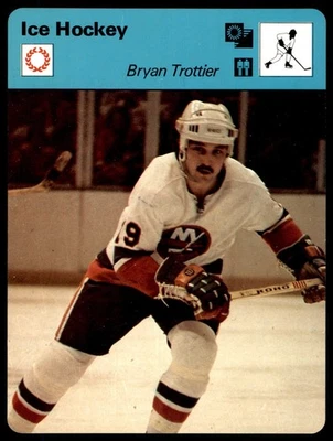 1977 Sportscaster бейсбол #46-21 Брайан Троттье - хоккей VG/EX - Изображение 1 из 2
