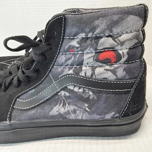Vans Sk8-Hi Midnight Shift Black Skull Men’s 10 High Top Skate ShoesHalloween - Picture 1 of 12