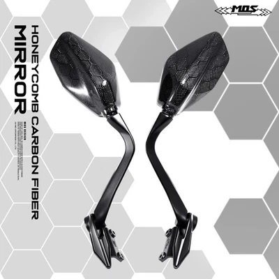 MOS Honeycomb Carbon Fiber Mirror for Kymco AK550 / AK575 Premium 18-25 - Image 1 of 4